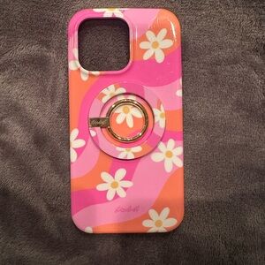 Magsafe Pink and Orange Floral iPhone 14 Pro Max Phone Case